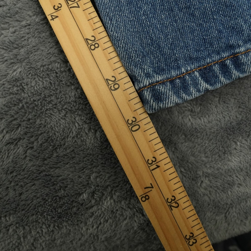 Levi's 505 Jeans Mens 30x30 Blue Medium Wash Regular Fit Denim Straight Leg Y2K - Picture 9 of 11